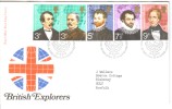 1973 British Explorers FDI 18th April 1973 British Post Office Official  Addressed FDC - 1971-1980 Decimal Issues