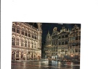 B54744 Bruxelles Grand`s Place La Nuit Used Good Shape Back Scan  At Request - Brussel Bij Nacht