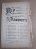 Partition : Rip-Rip, Opéra Comique, Musique De Planquette (fascicule 3 & 7 Bis) Ed. Choudens, Sans Date - Autres & Non Classés