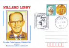 NOBEL PRIZE FOR CHEMISTRY, 2010, PC., SPECIAL COVER, OBLITERATION, ROMANIA - Chimie