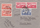 Inflation 1947, Cover, 15 Oct, 5 Stamps From  Hendait To Sighisoara, Romania - Covers & Documents