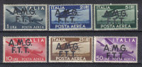 BIN311 - TRIESTE AMG FTT , Aerea Serie 1/6 ***  MNH . Gomma Stanca - Luchtpost