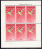 New Zealand 1959 MNH Scott #B57a Minisheet Of 6 Health Stamps: Tete (Gray Teal) - Albatros