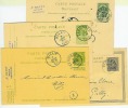 4 Dif De GERPINNES /  GILLY Periode 1896+1905+1910+1922 - Tarjetas 1909-1934