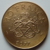 Dix Francs 1977 Rainier III - 1960-2001 Francos Nuevos