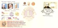 Indien Special Cover,Special Cover,Lions Club, Gandhi, Mother Teresa, Non Violence, By India Post - Briefe U. Dokumente