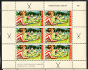 New Zealand Scott #B83a MNH Miniature Sheet Of 6: Boys Playing Field Hockey - Ungebraucht