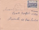 FORT LAMY TCHAD AFRIQUE ANCIENNE COLONIE FRANCAISE LETTRE PAR AVION POUR LA FRANCE MARSEILLE TIMBRE CAD MARCOPHILIE - Storia Postale