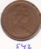 @Y@    Groot Britannie  1/2 New Penny  1980    (542) - 1/2 Penny & 1/2 New Penny