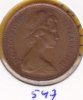 @Y@    Groot Britannie  1 Penny  1975    (547) - 1 Penny & 1 New Penny