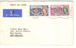 1960 Europa Issue FDI 19th Sept 1960 Beaconsfield Bucks Airmail To Wellington New Zealand - 1952-71 Ediciones Pre-Decimales