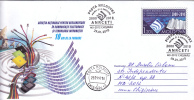 NATIONAL AGENCY IN COMPUTER SCIENCE, 2010, COVER STATIONERY, ENTIER POSTALE, OBLITERATION CONCORDANTE, MOLDOVA - Computers