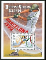 1992 Britsh Virgin Island "Barcellona 1992" Olimpiadi Olympic Games Jeux Olympiques Block MNH** C56 - Iles Vièrges Britanniques