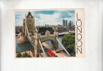 ZS20468 London Autobus Tower Bridge Used Perfect Shape Back Scan Available At Request - River Thames