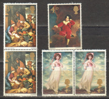 England; 1967, Michel 466, 474 **; 1968, Michel 490 **; Gemälde Harrison - Unused Stamps
