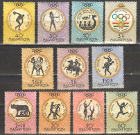 Ungarn; 1960; Michel 1686/96 **; Olympic Games ROMA; Olimpische Spiele - Unused Stamps