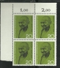 Germany Alemanha Deutschland 1969  Pope John XXIII  Block Of 4 MNH - Mahatma Gandhi