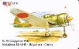Nº35 TARJETA DE ITALIA DE UN AVION DE JAPON DE 1940 (PLANE-AVION) ATW  (pequeñas Marcas) - Vliegtuigen