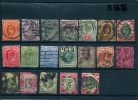 GB : Petit Lot Obli: N°91/92/93/97/98/102/103/104/108/109/117/.... De 1887à1904 Cote=300,00€ Second Choix - Collections