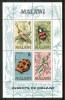 1969 Malawi Insetti Insects Insectes Block MNH** C61 - Malawi (1964-...)