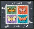 1970 Malawi Farfalle Butterflies Schmetterlinge Papillons Block MNH** C62 - Malawi (1964-...)