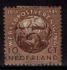 Netherlands Used 1949, 10c U.P.U. UPU - Used Stamps