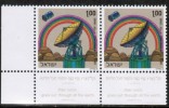 ISRAEL    Scott #  496**  VF MINT NH TABS Pair - Unused Stamps (with Tabs)