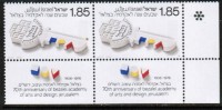 ISRAEL    Scott #  597**  VF MINT NH TABS Pair - Unused Stamps (with Tabs)