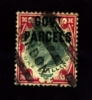 GREAT BRITAIN - 1902  EDWARD VII  1s. OVERPRINTED GOV.T PARCELS USED - Service