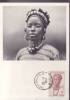 AFRIQUE OCCIDENTALE FRANCAISE CARTE     MAXIMUM NUM.YVERT   34  JEUNE FEMME DJENNE - Storia Postale