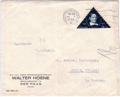 NEDERLAND - 1936 - YVERT N° 287 SEUL Sur ENVELOPPE De 'SGRAVENHAGE Pour PARIS - Lettres & Documents