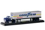 M2 Machines 36000, Chevrolet Spartan LCF ¬ Goodyear Trailer, 1958, 1:64 - Sonstige & Ohne Zuordnung