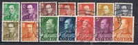 Serie Rey Olav V, Año 1958, Yvert Num 381-383A Y 385-390 º - Used Stamps