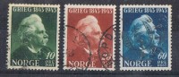 Lote 7 Sellos Noruega 1943. Yvert Num 84, 88, 89, 161, 249, 250, 252, 276 º - Oblitérés