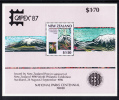 New Zealand Scott #879b MNH Souvenir Sheet $1.30 Tongariro National Park - CAPEX ´87 - Nuovi