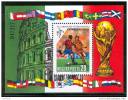 HUNGARY-1990.Souvenir Sheet - World Cup Soccer Championships,Italy  MNH! - 1990 – Italia