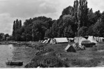 Carte Photo Dentelee ROLLE ( Suisse) Le Camping 1965 - Rolle