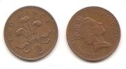 Great Britain, 1989, 2 New Penny - 2 Pence & 2 New Pence