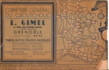 Pneus/Cahoutchouc/GIMEL/G       RENOBLE/carte  Cursométrique Sud Est France/vers 1920-1930                           VP2 - Unclassified