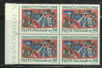 Italy Italia 1968  50 Th Anniversary Of The Allies Victory WWI  Block Of 4 MNH - WW1