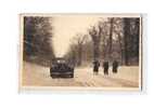 57 DIEUZE Carte Photo, Citroen Traction, Route Pour Strasbourg Verglacée, Hiver, Neige, Noël 1950 - Dieuze