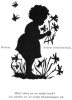 Unused.Card With Child And Flowers.Butterflies.Klein,klein Kleutertje.Enfant.Fleurs. Prins Willem-Alexander Hoeve. - Scherenschnitt - Silhouette