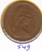 @Y@    Groot Britannie  1 Penny  1977    (549) - 1 Penny & 1 New Penny