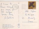 Timbre " Fleurs , Avion "  / Carte , Postcard Du  05/04/70 Pour La France - Covers & Documents