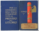 CALENDARIO PRESTITO DEL LITTORIO ANNO 1927 - Formato Piccolo : 1921-40