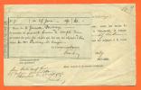 Dpt  52  Chaumont  "  Avis De Paiement Avec Recu De Commiseur Priseur Picard  " 1849 - Manuscrits