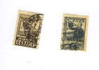 O421-22 - URSS 1929 - LES  2  TIMBRES  N° 421 + 422 (YT)  Ayant Voyagé  --  Première  Assemblée  Générale Des  Pionniers - Used Stamps