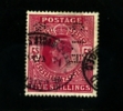 GREAT BRITAIN - 1902  EDWARD VII 5/  CARMINE   PERFIN  C.I.H. & S  FINE USED - Gezähnt (perforiert)