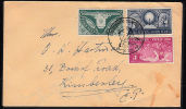 Cov296 South Africa 1949, Voortrekker Monument, Set Of 3 On Cover - Briefe U. Dokumente