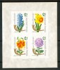 1963 Ungheria Flora Fiori Flowers Blumen Fleurs Block Imperforate MNH** Fiog1 - Nuevos